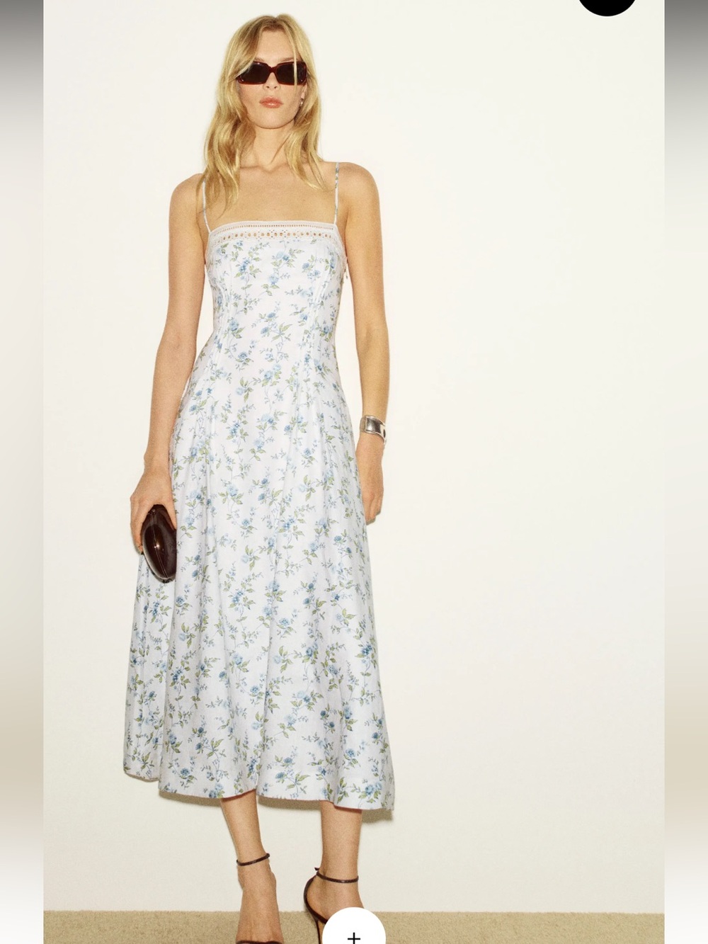 Reformation Pomona Linen Dress Ivory - Size 4